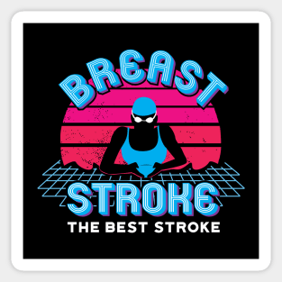 Girls Retro Breaststroke Fan Girls Swim Gift Sticker